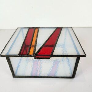 Handmade Stained Glass Keepsake / Jewelry Box